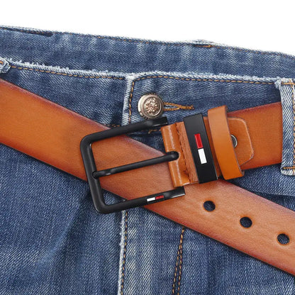 Men’s Synthetic Leather Belt – Classic Style with Modern Durability