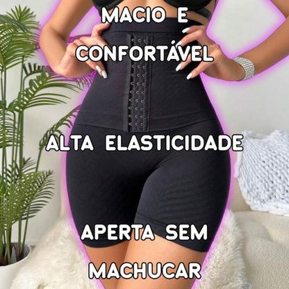 Short Modelador Cintura Alta Levanta Empina Destaca Bumbum