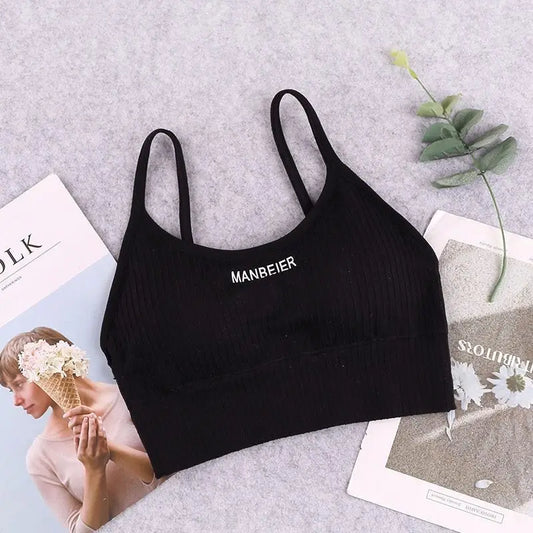 Top Esportivo Feminino – Sutiã Cotton Estilo Cropped | Conforto Macio para Academia, Lazer e Dia a Dia