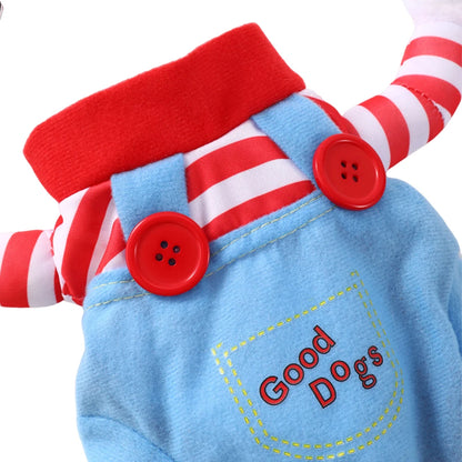 Fantasia de Halloween para Cachorros – Roupas Divertidas e Ajustáveis | Cosplay Pet para Bulldog, Pug e Cães Médios/Grandes