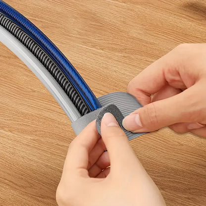 Kit com 10 Organizadores de Cabos Autoadesivos – Fixação em Mesa ou Parede | Ideal para Cabos de Energia, Rede e USB