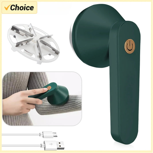 Removedor de Pelos Elétrico para Roupas – USB Recarregável | Aparador Portátil de Bolinhas e Fiapos com Limpeza Removível