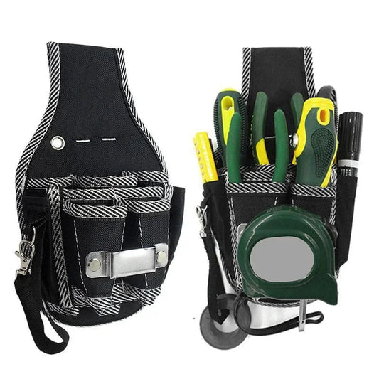 Bolsa de Ferramentas Multifuncional em Nylon – Cinto de Cintura com Bolsos para Chaves, Alicates e Kit de Manutenção | Ideal para Eletricistas e Técnicos