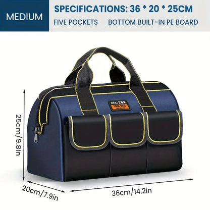 Bolsa de Ferramentas AIRAJ Multifuncional – Tecido Oxford 1680D Impermeável | Alta Capacidade e Resistência para Eletricistas e Técnicos