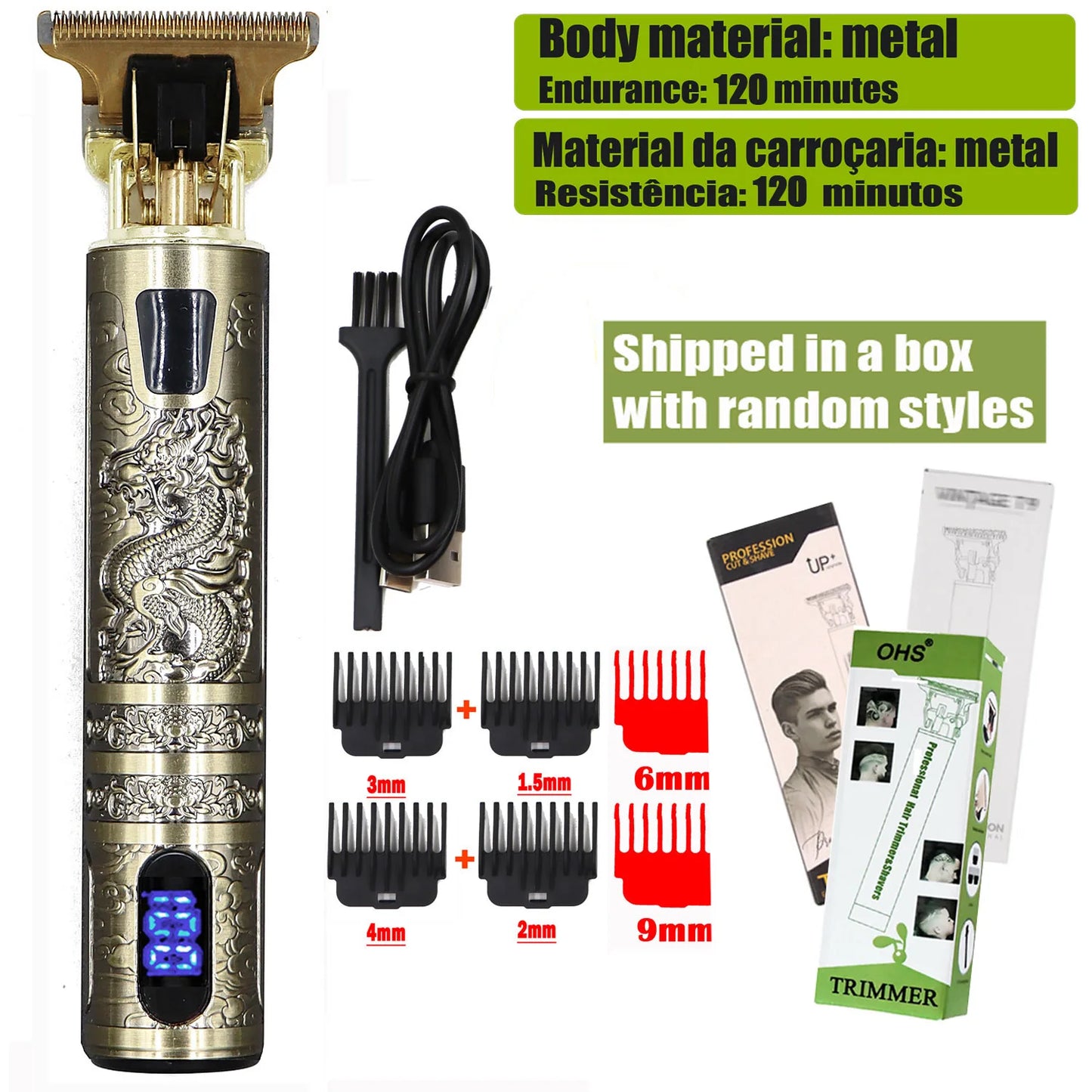 T9 Men's Hair Clipper – Professional Precision in Your Hands
