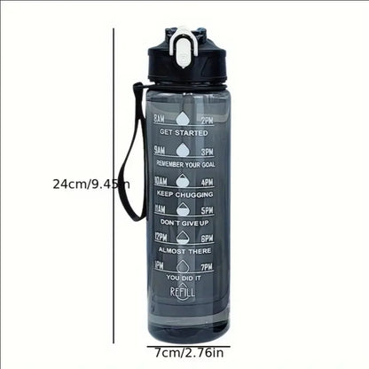 800ml Sports Bottle with Time Scale —