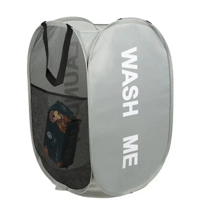 Cesto de Roupa Suja Dobrável – Tela Pop-Up com Grande Capacidade para Organização