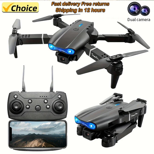 Drone E99Pro 2024 – Câmera 4K, Wi-Fi FPV, Dobrável com Estabilizador de Altura e Controle Remoto