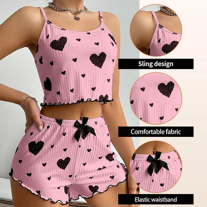 Women’s 2-Piece Pajama Set – Soft, Stylish & Breezy for Cozy Nights