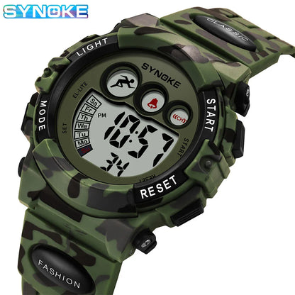 Relógio Digital Infantil SYNOKE – Esportivo Colorido à Prova d’Água 50M | Ideal para Meninos e Meninas