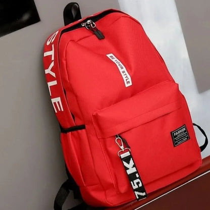 Mochila Unissex Estilo Coreano – Grande Capacidade para Escola ou Dia a Dia