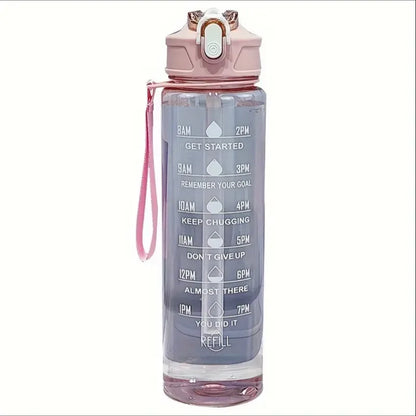 800ml Sports Bottle with Time Scale —