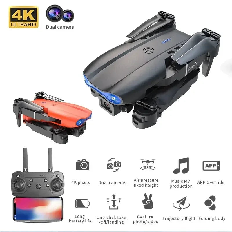 Drone E99Pro 2024 – Câmera 4K, Wi-Fi FPV, Dobrável com Estabilizador de Altura e Controle Remoto
