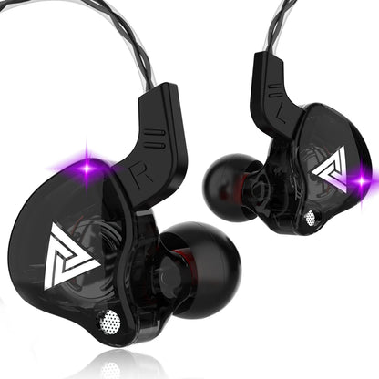 Fone de Ouvido Intra-Auricular QKZ AK6 – 6 Drivers Dinâmicos | Som HIFI com Microfone para Esportes e Monitoramento