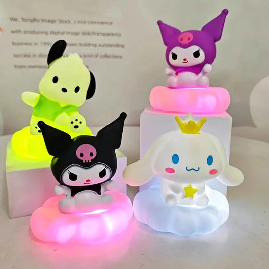 Kawaii Sanrio Night Light – Cute Table Lamp Featuring Kuromi, Cinnamoroll & Pochacco