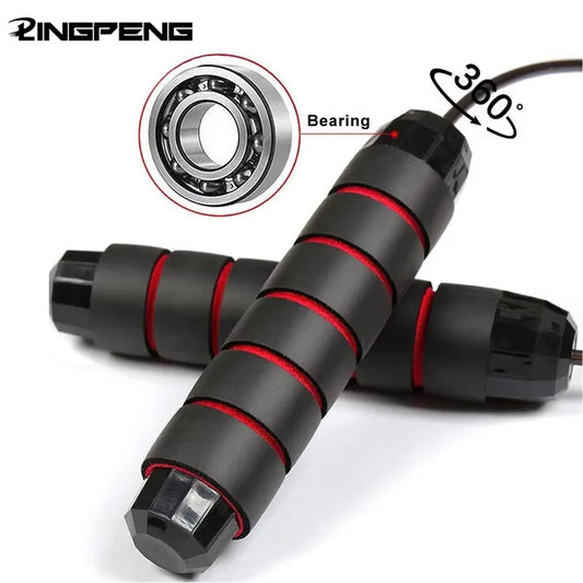 Skipping Rope with Ball Bearings Rapid Jump Rope Cable for Aerobic Exercise Speed Training Extreme Jumping Endurance Training