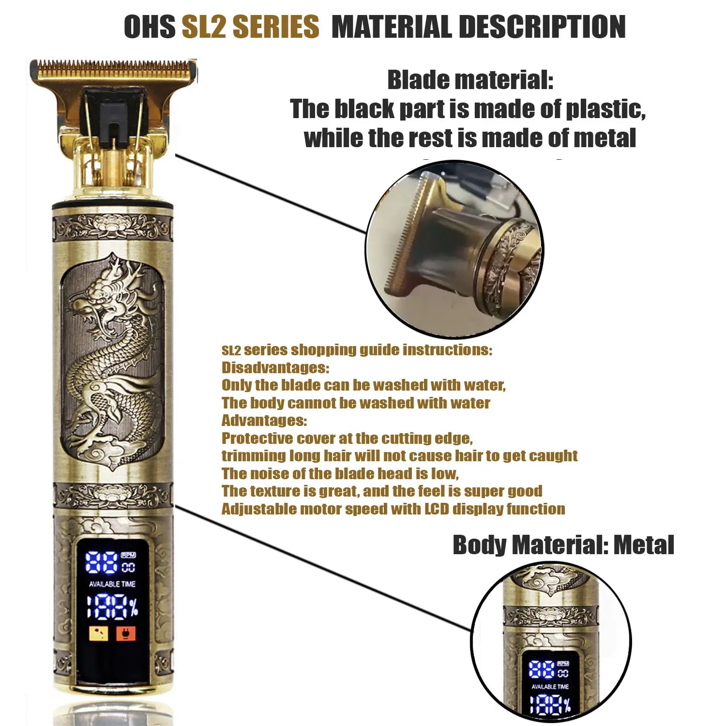 T9 Men's Hair Clipper – Professional Precision in Your Hands