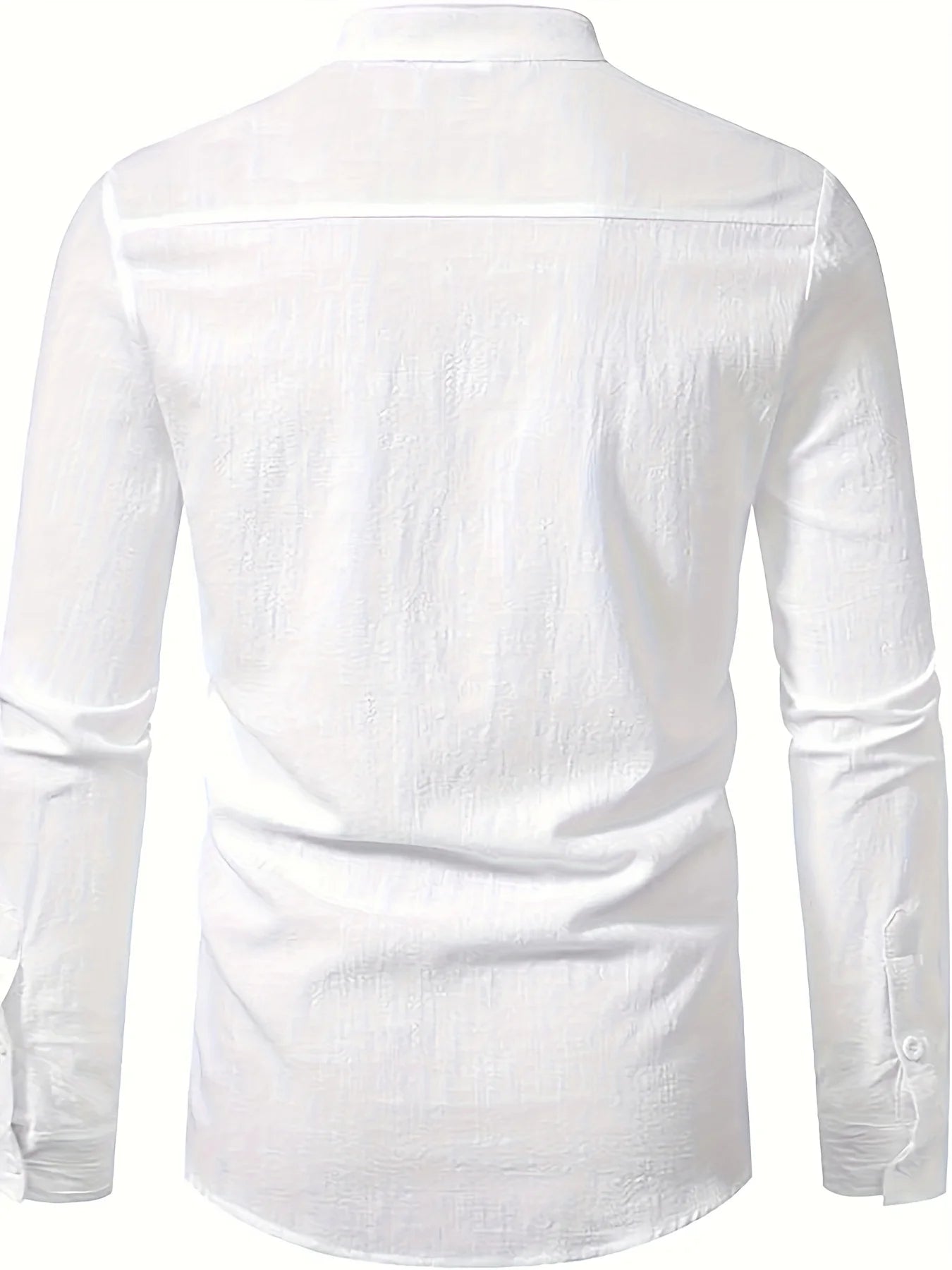 Men’s Casual Long Sleeve Linen Shirt – Natural Style with Timeless Sophistication