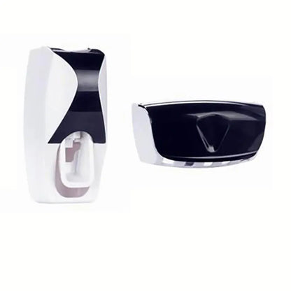 Suporte de Parede para Escova e Creme Dental – Dispenser Automático com Copo | Kit Organizador para Banheiro
