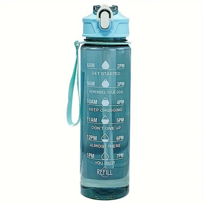 800ml Sports Bottle with Time Scale —