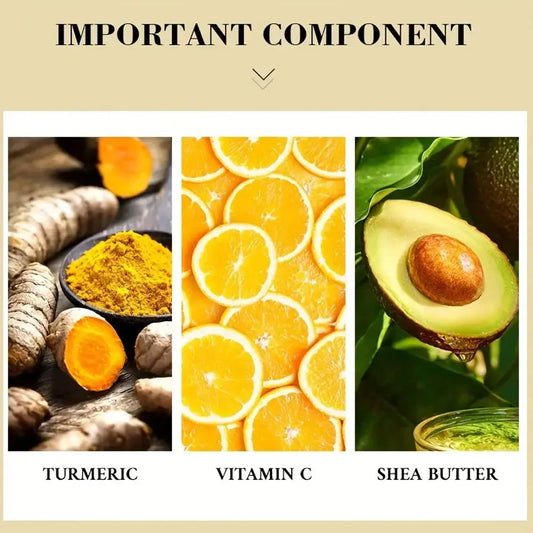 Creme Facial com Cúrcuma, Vitamina C e Retinol – Clareador, Hidratante e Reparador | Pele Macia, Iluminada e Firme