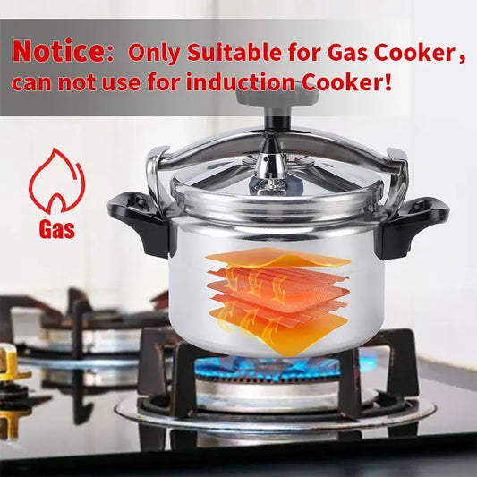 Panela de Pressão em Alumínio 3L/4L/5L/7L – Exclusiva para Fogão a Gás | Tampa com Trava Fácil e Sistema Antiexplosão