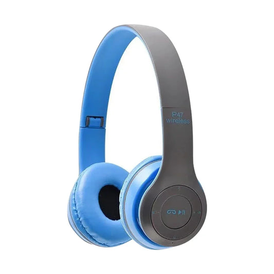 Fone Bluetooth P47 – Dobrável, Estéreo 5.0 para Esportes e Jogos