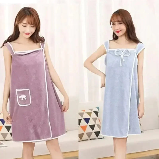 Toalha Feminina Vestível 140×85cm – Secagem Rápida | Ideal para Banho, Praia, Academia e Spa