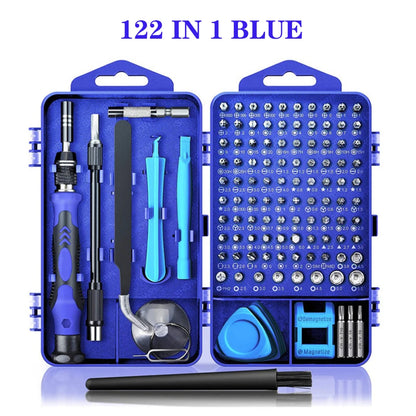 Kit de Chaves de Precisão 25/115/135/140 em 1 – Bits Magnéticos Torx e Phillips | Ferramentas para Celular, PC e Reparos Eletrônicos