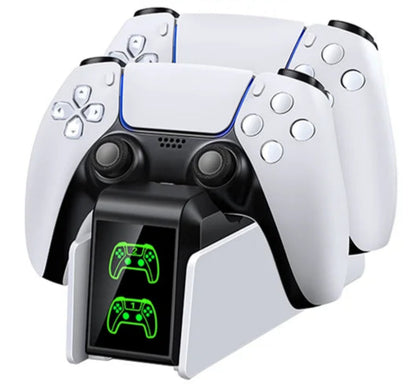 Dual Fast Charger for PS5 Wireless Controller Stand for Sony PlayStation 5 Gamepad DualSense controller Charging Base