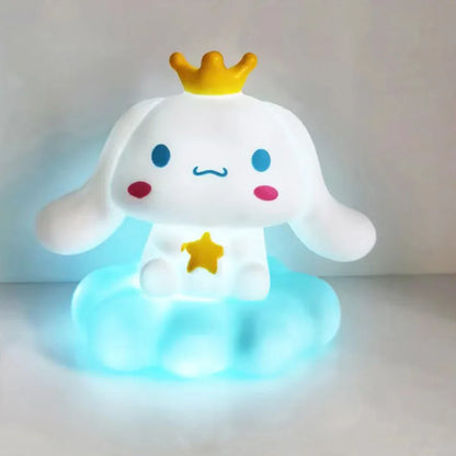 Kawaii Sanrio Night Light – Cute Table Lamp Featuring Kuromi, Cinnamoroll & Pochacco