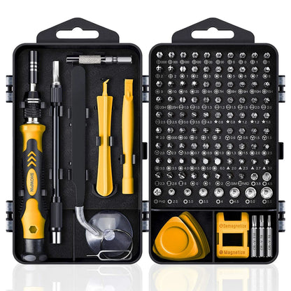 Kit de Chaves de Precisão 25/115/135/140 em 1 – Bits Magnéticos Torx e Phillips | Ferramentas para Celular, PC e Reparos Eletrônicos