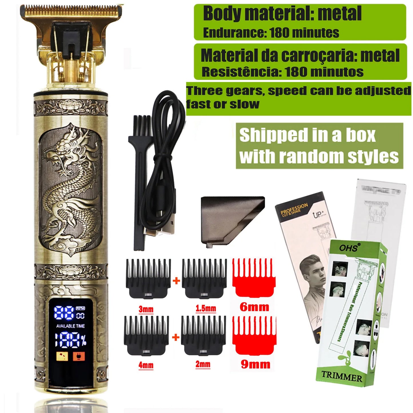 T9 Men's Hair Clipper – Professional Precision in Your Hands