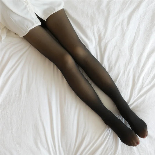 Legging Térmica Feminina de Inverno – Sexy, Translúcida com Forro Fleece | Cintura Alta, Slim Fit e Super Quentinha