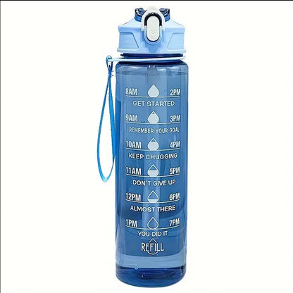 800ml Sports Bottle with Time Scale —