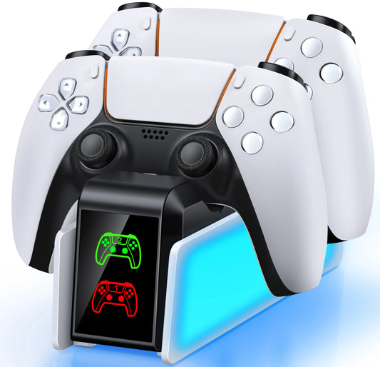 Dual Fast Charger for PS5 Wireless Controller Stand for Sony PlayStation 5 Gamepad DualSense controller Charging Base