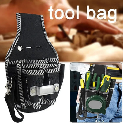 Bolsa de Ferramentas Multifuncional em Nylon – Cinto de Cintura com Bolsos para Chaves, Alicates e Kit de Manutenção | Ideal para Eletricistas e Técnicos