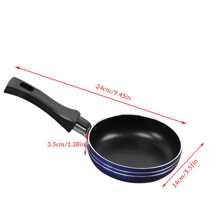 Frigideira Antiaderente Mini 12cm/14cm/16cm – Aço Revestido | Cores Sortidas para Cozinha Compacta