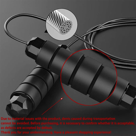 Skipping Rope with Ball Bearings Rapid Jump Rope Cable for Aerobic Exercise Speed Training Extreme Jumping Endurance Training