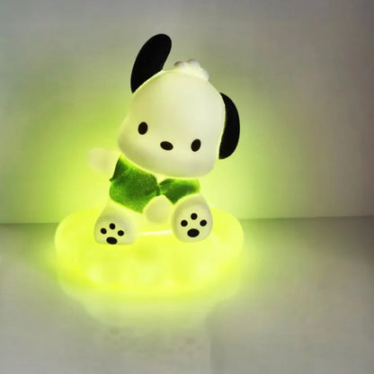 Kawaii Sanrio Night Light – Cute Table Lamp Featuring Kuromi, Cinnamoroll & Pochacco