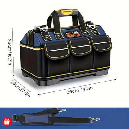 Bolsa de Ferramentas AIRAJ Multifuncional – Tecido Oxford 1680D Impermeável | Alta Capacidade e Resistência para Eletricistas e Técnicos
