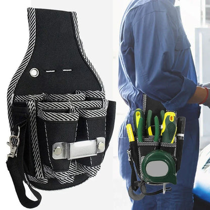 Bolsa de Ferramentas Multifuncional em Nylon – Cinto de Cintura com Bolsos para Chaves, Alicates e Kit de Manutenção | Ideal para Eletricistas e Técnicos