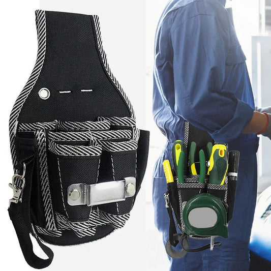 Bolsa de Ferramentas Multifuncional em Nylon – Cinto de Cintura com Bolsos para Chaves, Alicates e Kit de Manutenção | Ideal para Eletricistas e Técnicos