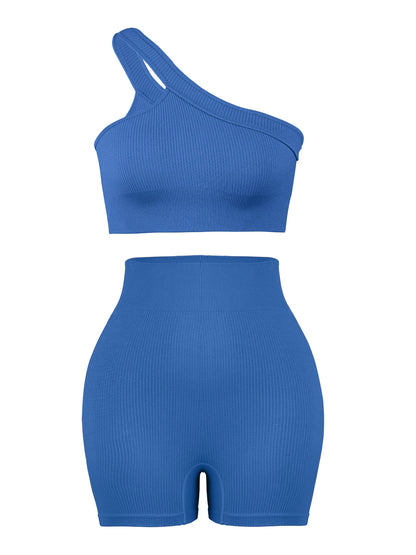 Conjunto Fitness Feminino CHRLEISURE – Sem Costura, Top sem Bojo + Legging Canelada | Ideal para Academia, Yoga e Corrida