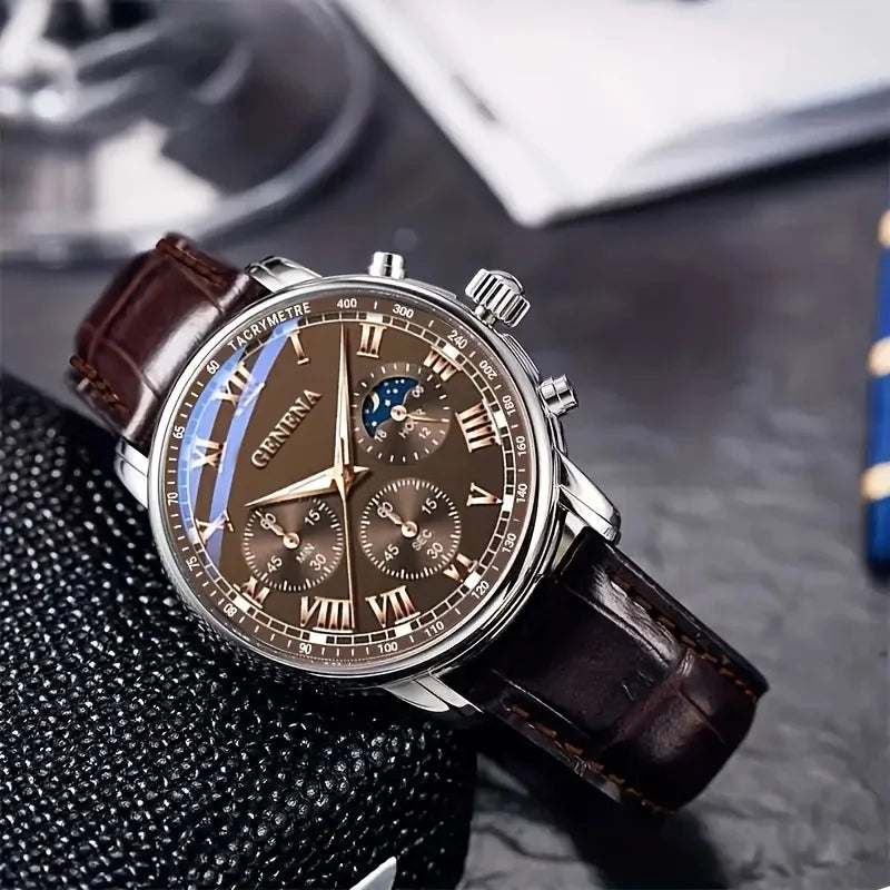 GENEVA Men's Watch – Elegance and Versatility in Every Second