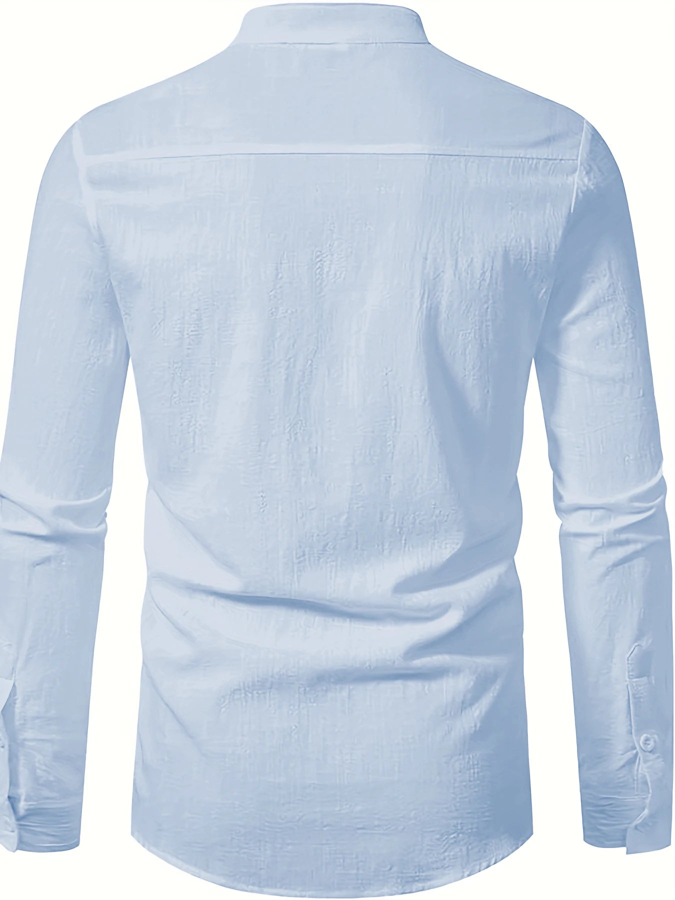 Men’s Casual Long Sleeve Linen Shirt – Natural Style with Timeless Sophistication
