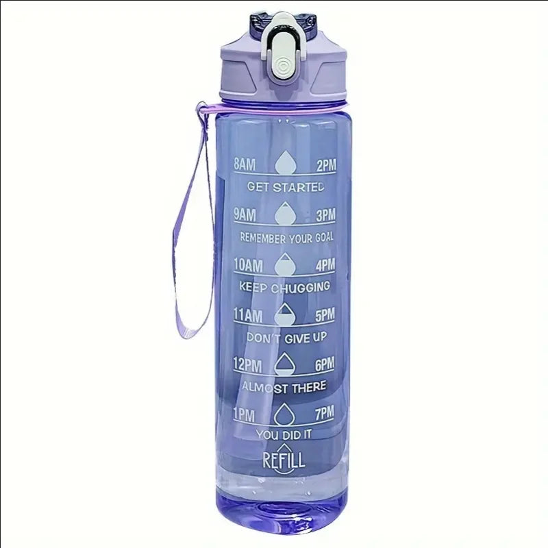 800ml Sports Bottle with Time Scale —