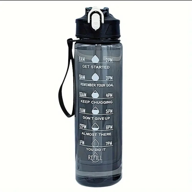 800ml Sports Bottle with Time Scale —