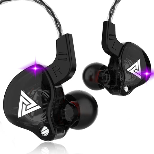 Fone de Ouvido Intra-Auricular QKZ AK6 – 6 Drivers Dinâmicos | Som HIFI com Microfone para Esportes e Monitoramento
