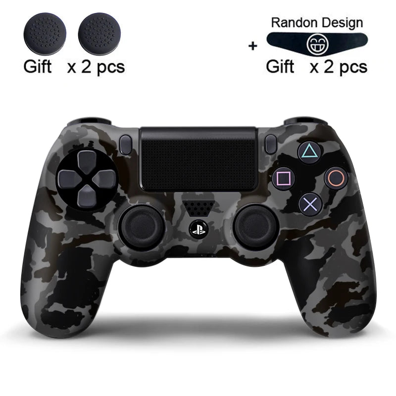 DATA FROG para controle de PS4 da Sony Playstation 4, capa protetora de silicone macio e borracha gel para controle PS4 Pro Slim